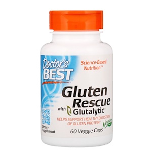 Doctor's Best Gluten Rescue with Glutalytic, 60 rostlinných kapslí Expirace 07/2022