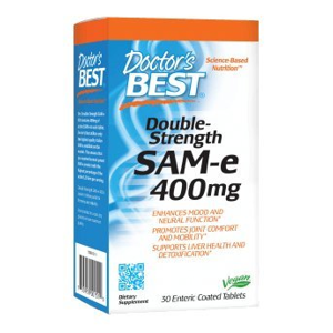 Doctor's Best SAM-e, 400 mg, 30 enterických tablet