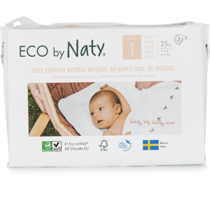 Eco by Naty Naty - Plenky Newborn 2-5kg (25 ks)