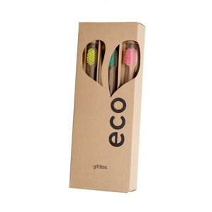 EcoHearth EcoHeart Dárkové balení bambusových kartáčků 3ks