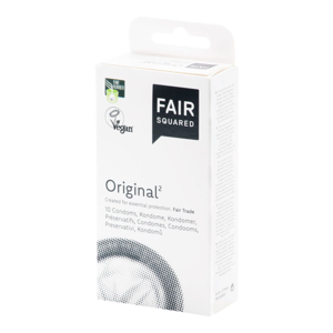 FAIR SQUARED - Veganský přírodní kondom - Original Počet ks v balení: 10ks
