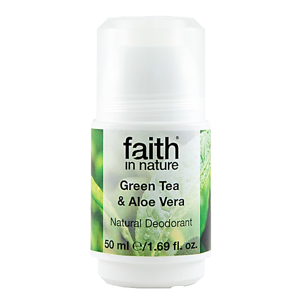 Faith in Nature - Kuličkový krystal deodorant, Bio Green Tea/Aloe Vera, 50ml