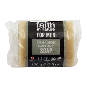 Faith in Nature - Tuhé mýdlo pro muže, Modrý cedr, 100g