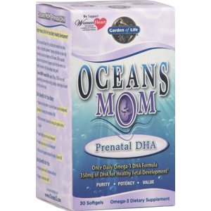 Garden of Life Oceans Mom DHA, DHA bonbóny pro matky, 30 softgels
