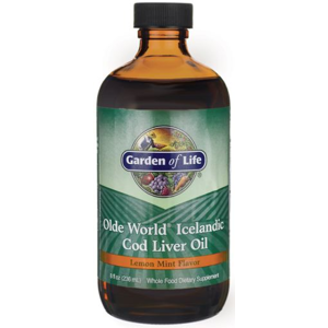 Garden of life Olde World Icelandic Cod liver oil (olej z tresčích jater, citron máta) 236 ml