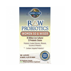 Garden of life RAW Probiotika pro ženy po 50+ - 85mld. CFU, 33 probiotických kmenů, 90 rostlinných kapslí