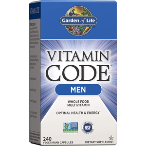 Garden of Life, Vitamin Code Men (multivitamín pro muže) - 240 rostlinných kapslí