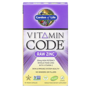 Garden of Life Vitamin Code RAW Zinc 15 mg (zinek + vitamín C), 60 kapslí