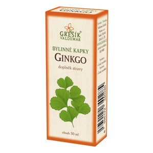 Grešík Ginkgo bylinné kapky na periferní oběhový systém 50 ml