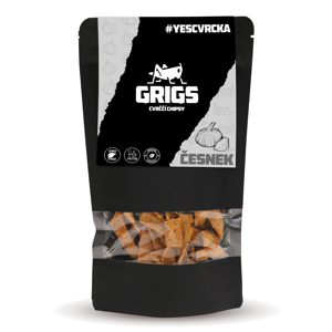 Grig - Proteinové Cvrččí chipsy - Česnek, 70 g