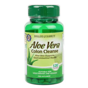 Holland & Barrett Aloe vera Colon Cleanse (zdraví střev), 330 mg, 120 tablet