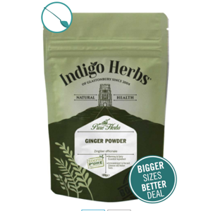 Indigo Herbs Organic Ginger Powder, zázvorový prášek, 100 g