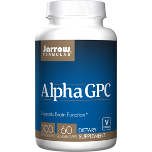 Jarrow Formulas Jarrow Alpha GPC (L-alfa-glyceryl fosforyl cholin), 300 mg, 60 rostlinných kapslí