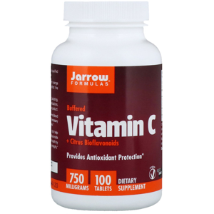 Jarrow Formulas Jarrow Pufrovaný Vitamin C, 750 mg, PH neutrální vitamín C s bioflavinoidy, 100 tablet Expirace  06/2022