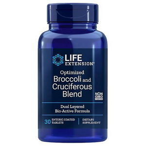 Life Extension, Optimized Broccoli and Cruciferous Blend (extrakt z brokolice), 30 enterických tablet