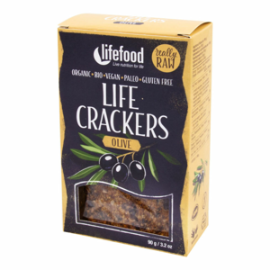 LifeFood - Life Crackers olivové BIO, 90 g CZ-BIO-002 certifikát/ Expirace 03/2022