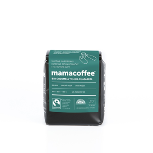 Mamacoffee - Bio Colombia Tolima Chaparral, 250g Druh mletí: Mletá