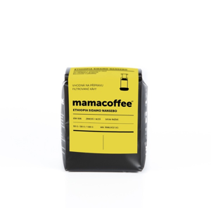 Mamacoffee - Ethiopia Sidamo Nansebo, 250g Druh mletí: Mletá, Expirace 3.12.2020 *cz-bio-002 certifikát