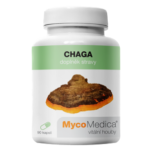 MycoMedica - Chaga v optimální koncentraci, 90 želatinových kapslí