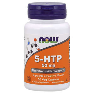 Now® Foods NOW 5-HTP, 50 mg, 30 rostlinných kapslí