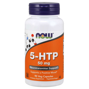 Now® Foods NOW 5-HTP, 50 mg, 90 rostlinných kapslí