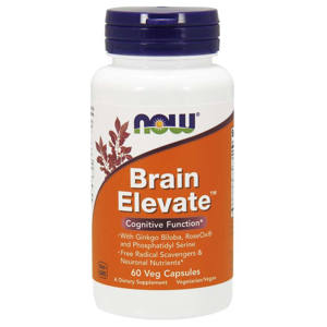 Now® Foods NOW Brain Elevate (posílení mozku), 60 rostlinných kapslí