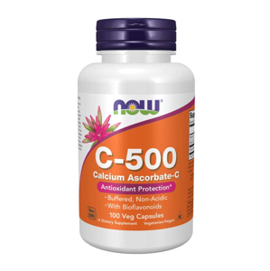 Now® Foods NOW Buffered Vitamin C-500, PH neutrální Vitamín C,  100 kapslí