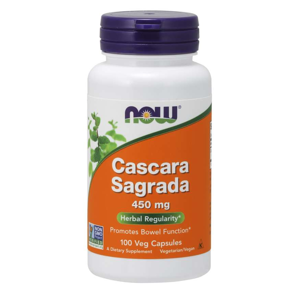 Now® Foods NOW Cascara Sagrada (Řešetlák), 450 mg, 100 kapslí