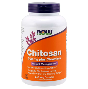 NOW® Foods NOW Chitosan, 500 mg Plus chromium, 240 veg kapslí