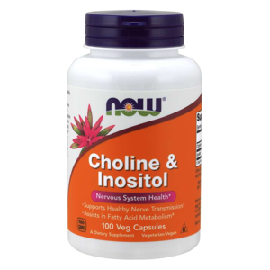 Now® Foods NOW Cholin & Inositol, 500 mg, 100 rostlinných kapslí