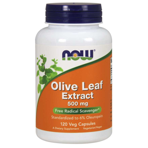 Now® Foods NOW Extrakt z olivových listů, 500 mg x 120 rostlinných kapslí