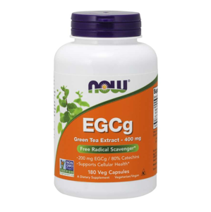 Now® Foods NOW Extrakt zeleného čaje s EGCg, 400 mg, 180 rostlinných kapslí