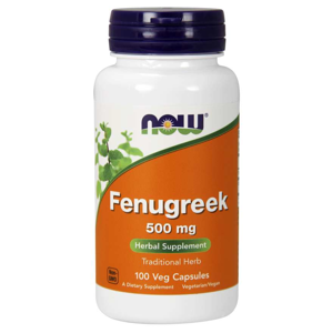 Now® Foods NOW Fenugreek (Pískavice řecké seno) extrakt, 500 mg, 100 rostlinných kapslí