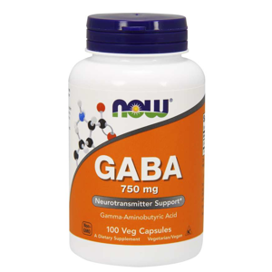 Now® Foods NOW GABA (kyselina gama-aminomáselná) 750 mg, 100 kapslí