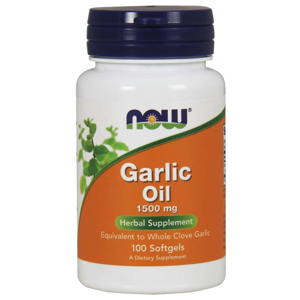Now® Foods NOW Garlic Oil, česnekový olej, 1500 mg, 100 softgel kapslí