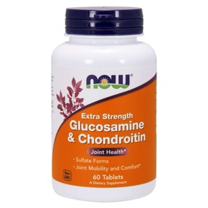 Now® Foods NOW Glukosamin & Chondroitin Extra Strength (dvojitá síla), 60 tablet