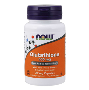 Now® Foods NOW Glutathione, redukovaný, 500 mg, 30 rostlinných kapslí