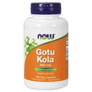 Now® Foods NOW Gotu Kola, 450 mg, 100 rostlinných kapslí