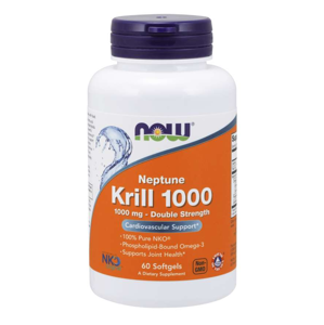 NOW® Foods NOW Krill Oil Neptune (olej z krilu), 1000 mg, 120 softgel kapslí
