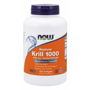 NOW® Foods NOW Krill Oil Neptune (olej z krilu), 1000 mg, 120 softgel kapslí