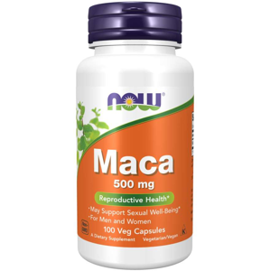 Now® Foods NOW Maca (řeřicha peruánská), 500 mg, 100 rostlinných kapslí