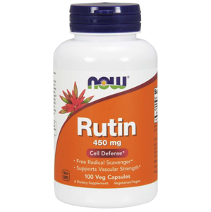 Now® Foods NOW Rutin, 450 mg, 100 rostlinných kapslí