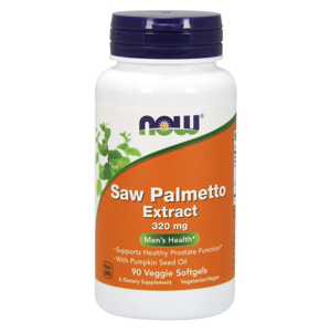 Now® Foods NOW Saw Palmetto (Serenoa plazivá) extrakt, 320 mg, 90 rostlinných softgel kapslí