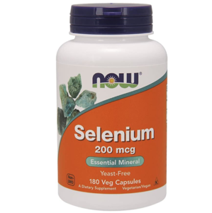 Now® Foods NOW Selenium, 200 µg, 180 rostlinných kapslí