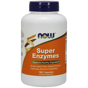 Now® Foods NOW Super Enzymes, komplexní trávící enzymy, 180 kapslí