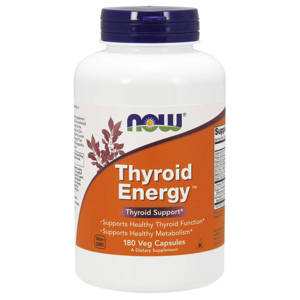 Now® Foods NOW Thyroid Energy (Štítná žláza), 180 rostlinných kapslí