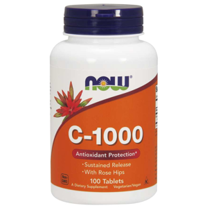Now® Foods NOW Vitamin C-1000 s šípkem a postupným uvolňováním, 100 tablet