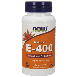 Now® Foods NOW Vitamin E 400 IU, D-Alpha Tocopheryl, 100 softgelových kapslí