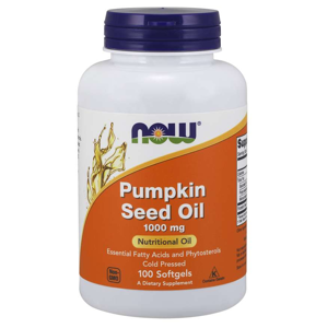 Now® Foods NOW Pumpkin Seed Oil (olej z dýňových semínek), 1000 mg, 100 softgelových kapslí