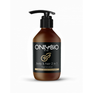 OnlyBio - Regenerační sprchový gel a šampon pro muže, 250ml